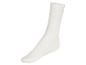 Une chaussette blanche à côtes.