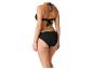 Maillot de bain bikini noir pour femme, vue arrière.