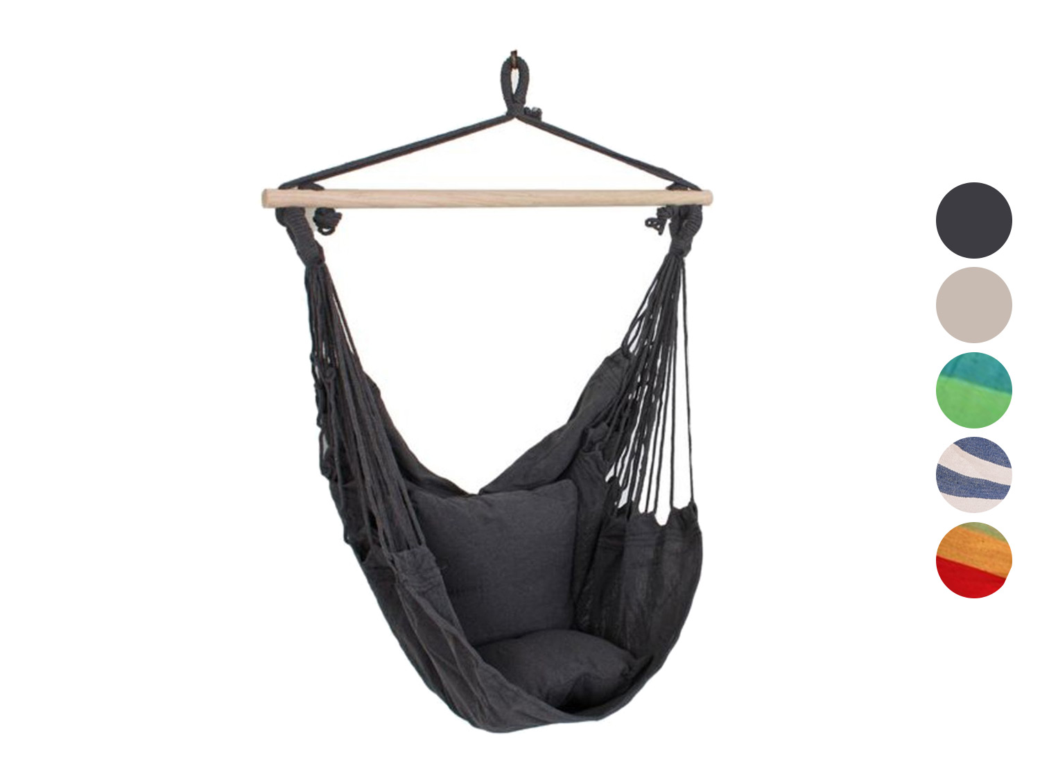 Garden Pleasure Fauteuil suspendu TOBAGO avec 2 coussins