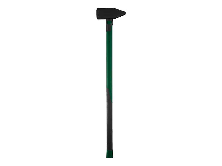 Marteau à long manche vert et noir.