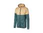Une veste à capuche pour homme en vert et beige.