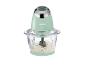 Hachoir SilverCrest vert menthe avec bol.