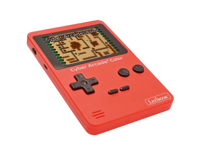 Console portable Lexibook Cyber Arcade Color rouge avec écran de jeu