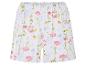 Shorts blancs à fleurs printanières.