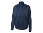Une veste coupe-vent bleu marine Crivit.