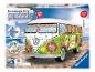 Puzzle 3D Ravensburger d'un bus Volkswagen T1 de style hippie.