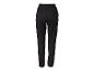 Pantalon de sport noir pour femme avec taille et poignets élastiques.