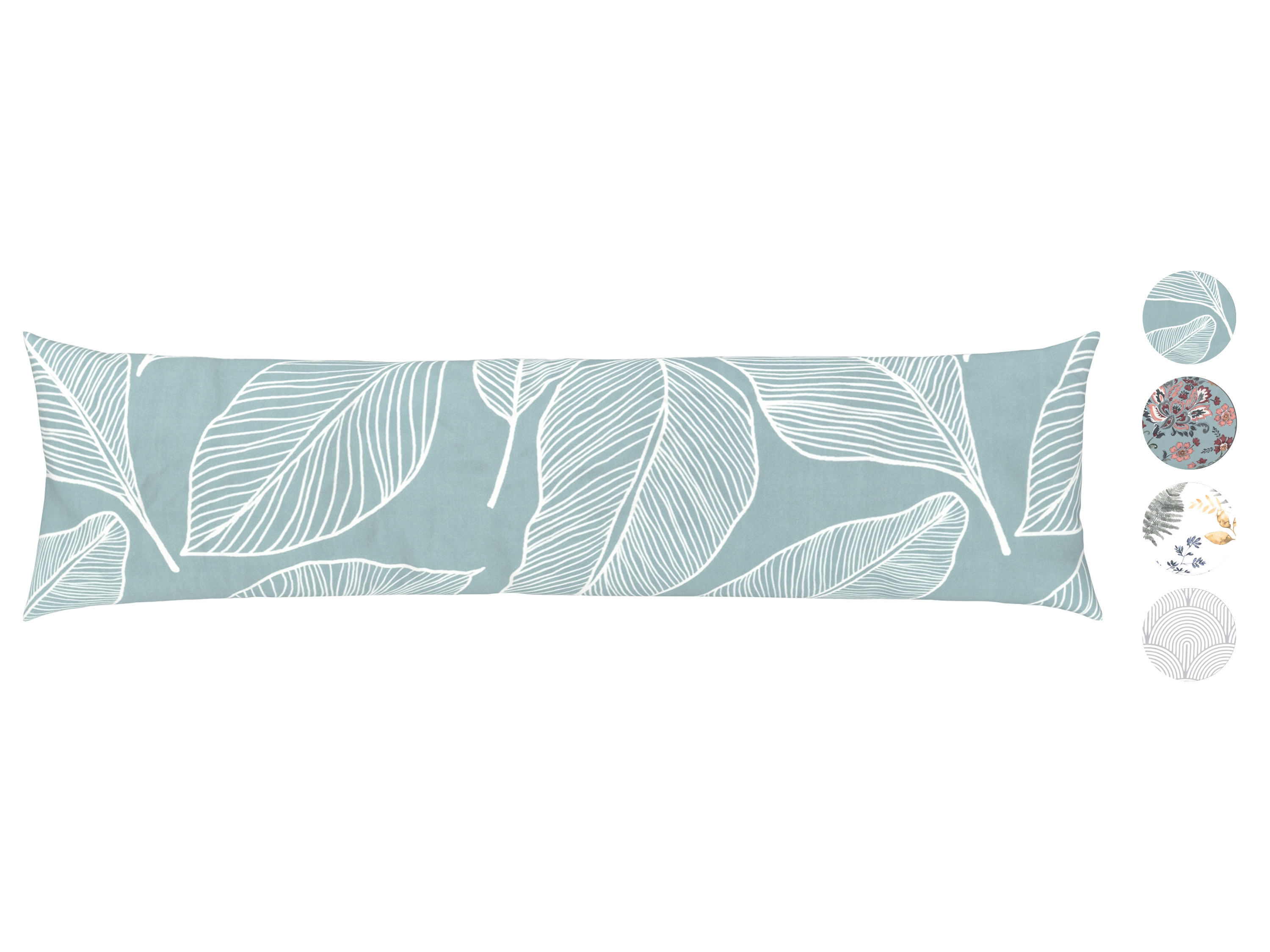 LIVARNO home Taie de traversin en satin microfibre, 40 x 145 cm