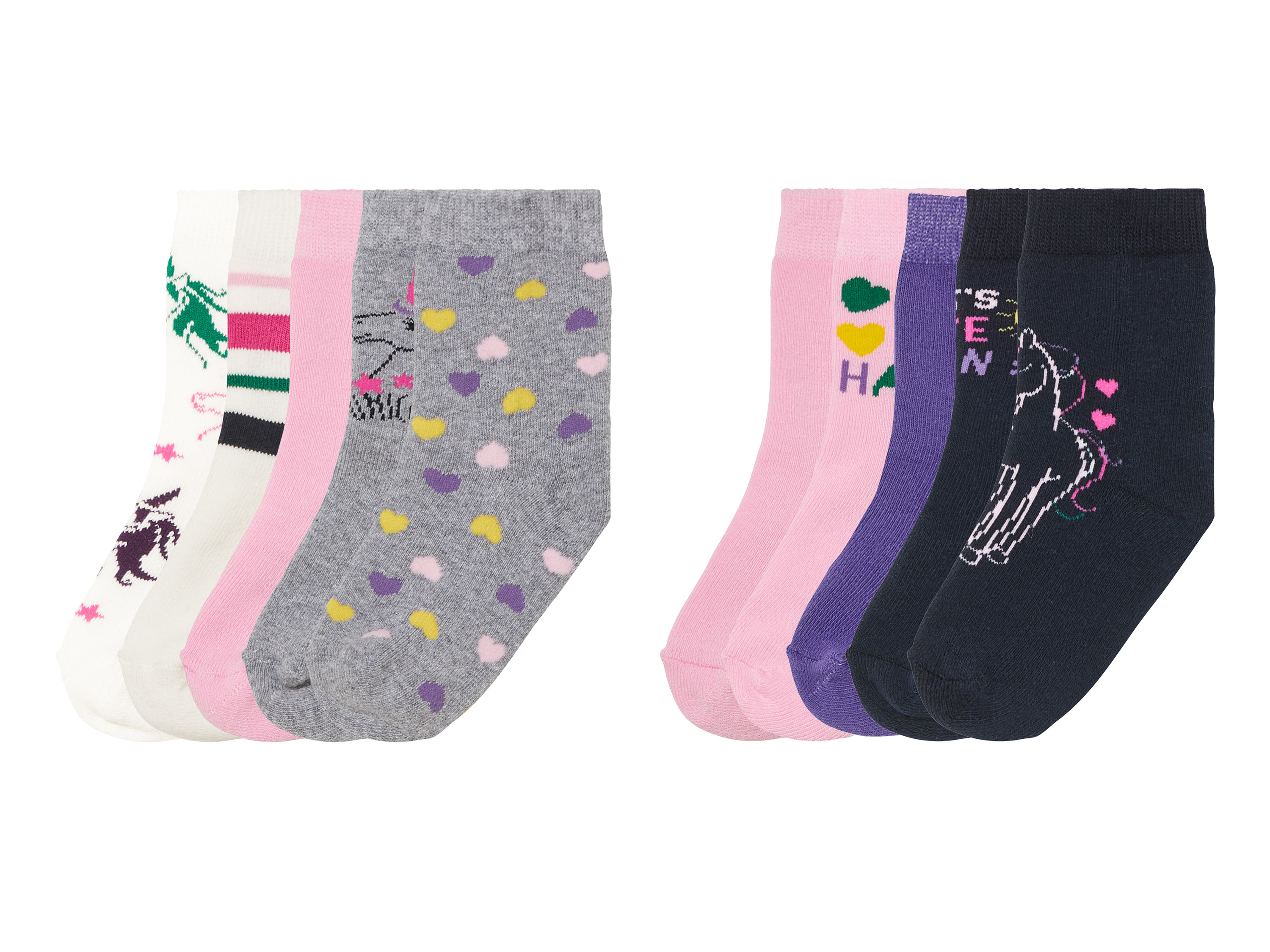 lupilu® Lot de 5 paires de chaussettes thermiques petite fille