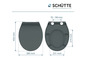 Abattant de toilette avec couvercle, 380 mm de large, 456 mm de haut, de Schütte