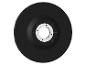 Disque de meulage noir avec une bride métallique au centre