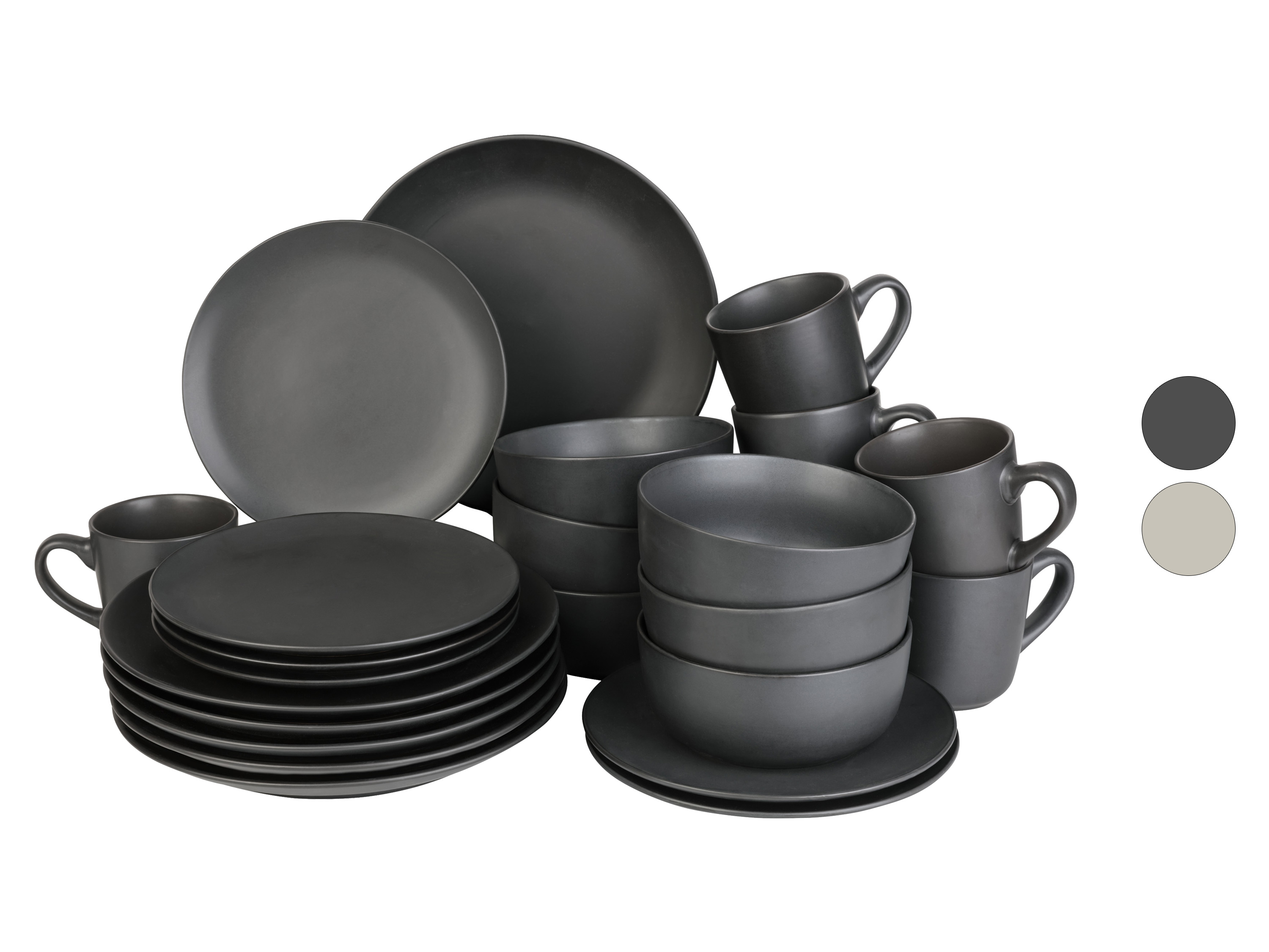 LIVARNO home Set de vaisselle, 24 pièces