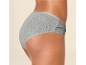 Culotte côtelée grise pour femme, vue de côté