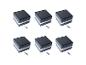 Six lampes solaires LED d'extérieur avec vis.