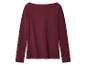 Haut bordeaux à manches longues avec col bateau