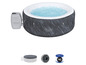 Un spa gonflable Lay-Z-Spa avec une pompe et des accessoires.