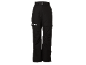Pantalon de ski noir avec poches et taille ajustable.