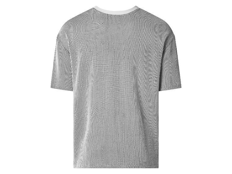 T-shirt à manches courtes à rayures verticales noires et blanches, vue arrière