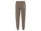 Pantalon de jogging beige avec taille élastique et poche arrière.