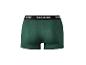 Boxer vert avec ceinture élastique noire avec texte