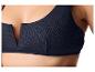 Haut de maillot de bain noir, détail en V.