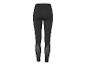 Legging noir pour femme avec empiècements transparents aux jambes