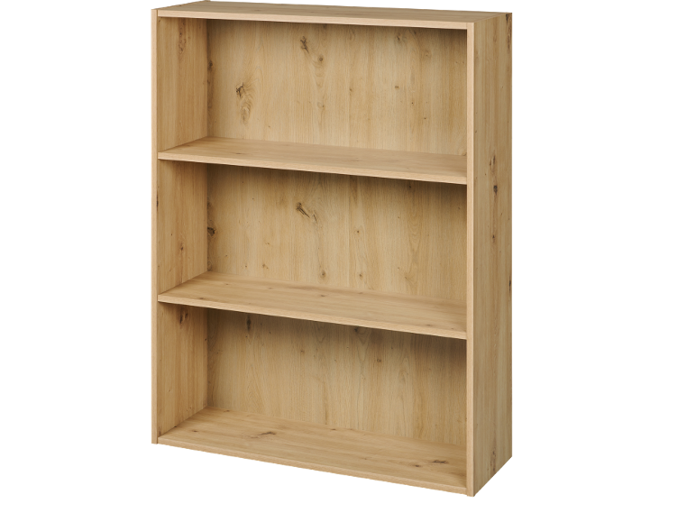 Étagère moderne en bois avec trois tablettes