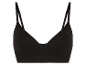 Soutien-gorge de sport noir sans armatures.