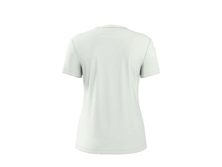 T-shirt blanc à manches courtes pour femme, vue de dos