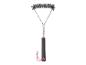 Brosse de nettoyage de barbecue à trois têtes avec manche noir