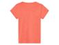 T-shirt corail à manches courtes, vue arrière.