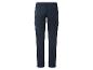 Pantalon cargo bleu marine avec taille élastique et poches latérales, vue arrière.