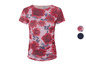 T-shirt à imprimé floral rose.