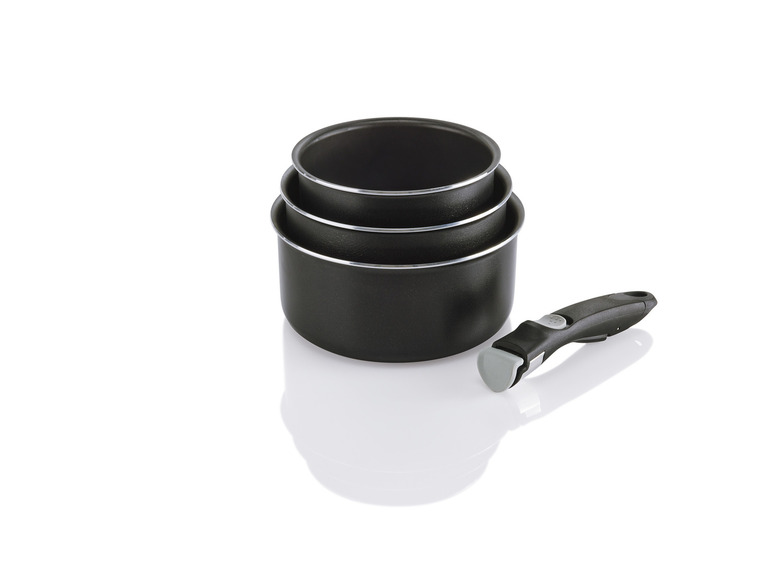 Aller en mode plein écran : ERNESTO® Lot de 3 casseroles ou lot de 3 poêles avec manche amovible - Image 5