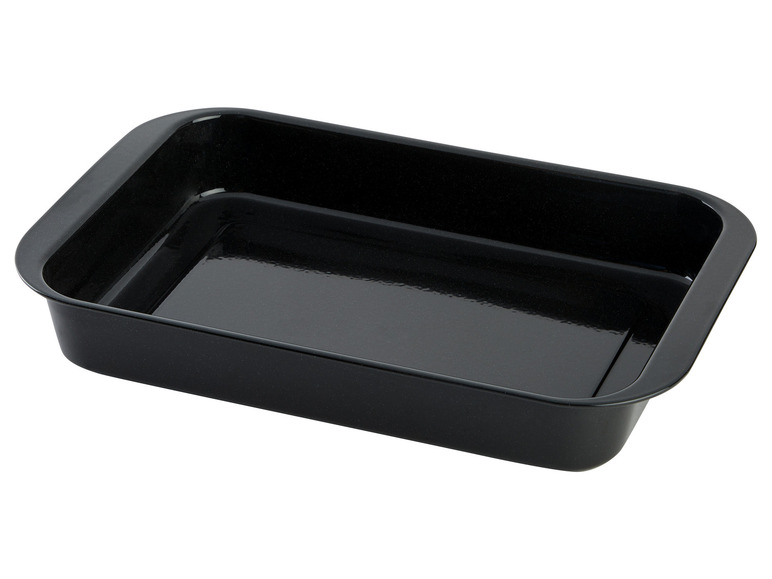 Plat ovale émaillé liseret bleu marine ~ Vente Vaisselle émaillée liseret de couleur | La Palme d'or