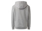 Un sweat-shirt gris à capuche.