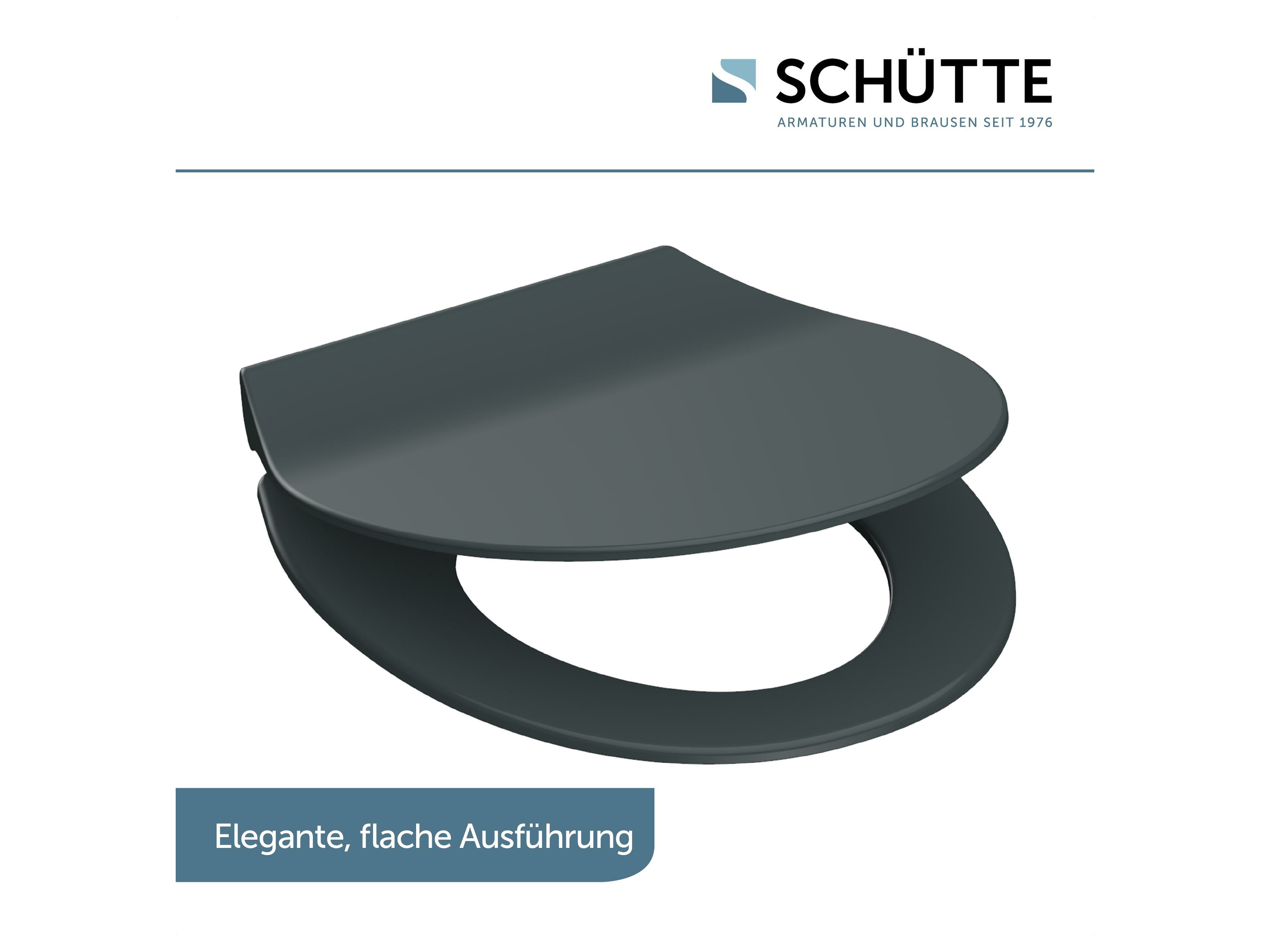 Schütte Abattant WC SLIM, avec fermeture en douceur anthracite - vue 2