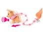 Petit chien en peluche télécommandé avec effets lumineux.