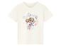 T-shirt blanc à manches courtes avec un dessin de chien de dessin animé et le texte « Believe it. Be it! »