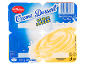 Dessert crème vanille en pack de quatre, avec un poids total de 500g.