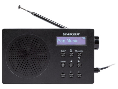 SILVERCREST® Radio mono DAB+ SDR 15 A2, Bluetooth