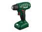 Perceuse sans fil Parkside verte avec batterie et mandrin