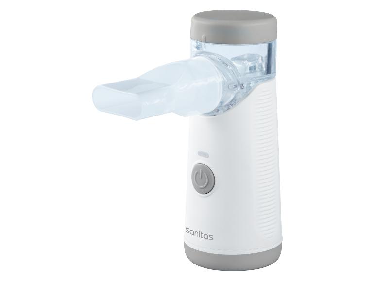 Nébuliseur Sanitas blanc et gris avec embout buccal