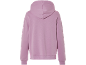 Sweat à capuche violet pour femme, vue de dos