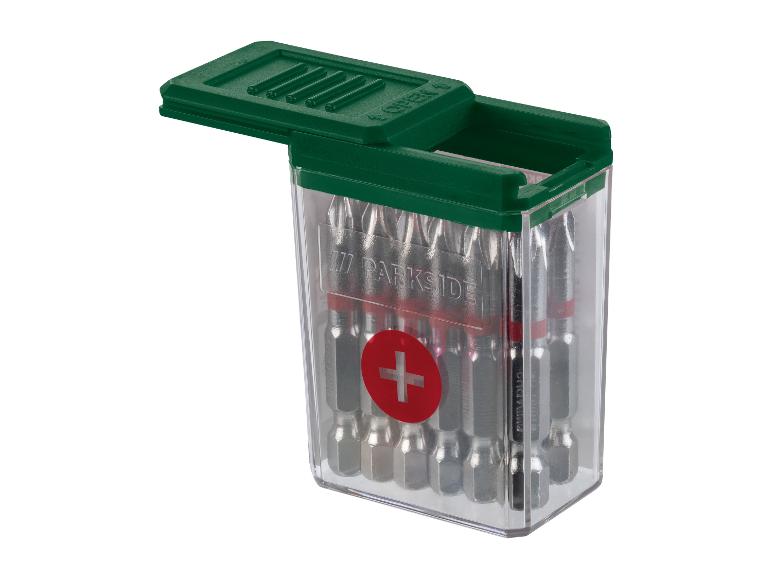 Boîte de forets de tournevis Parkside avec embouts cruciformes
