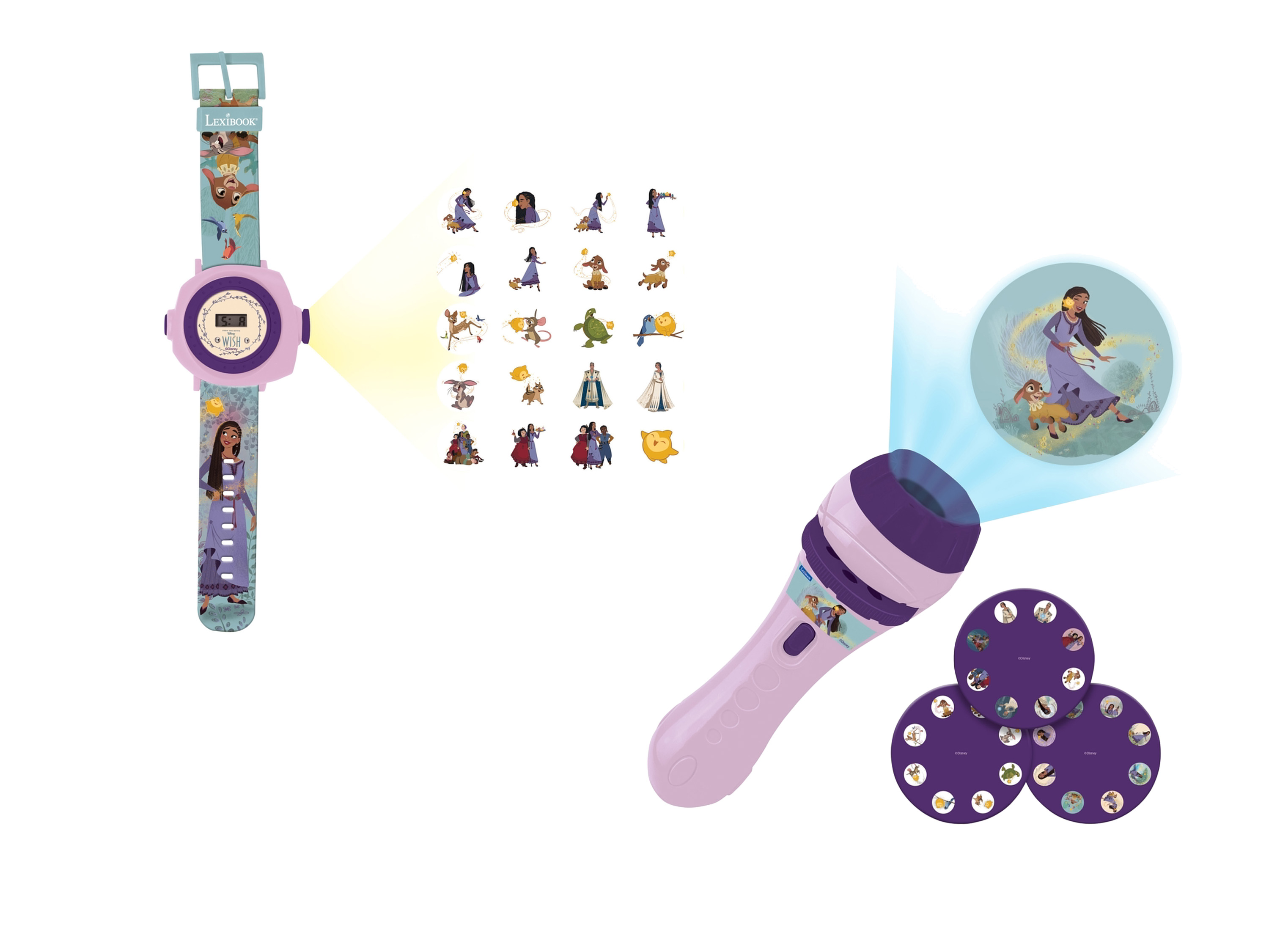 Disney Wish Projecteur à histoires ou montre avec projections