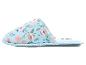 Chaussons bleu clair avec imprimé floral de fleurs roses
