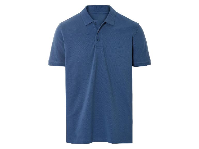 Polo bleu marine à manches courtes.