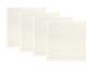 Lot de quatre torchons de cuisine blancs en lin