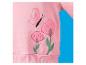 Sweat-shirt rose avec broderie papillon et fleurs